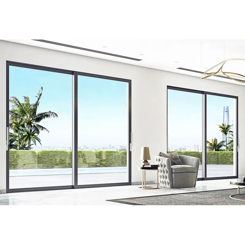 Sliding Patio Door with Thermal Break Frame and Lift Handle for Draft-Free Living and Quiet Performance