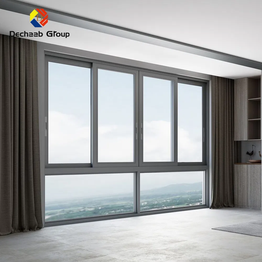 Foshan Factory Export House Use Double/Tinted Glass Hurricane Impact Windows Wholesale UPVC Aluminum Window