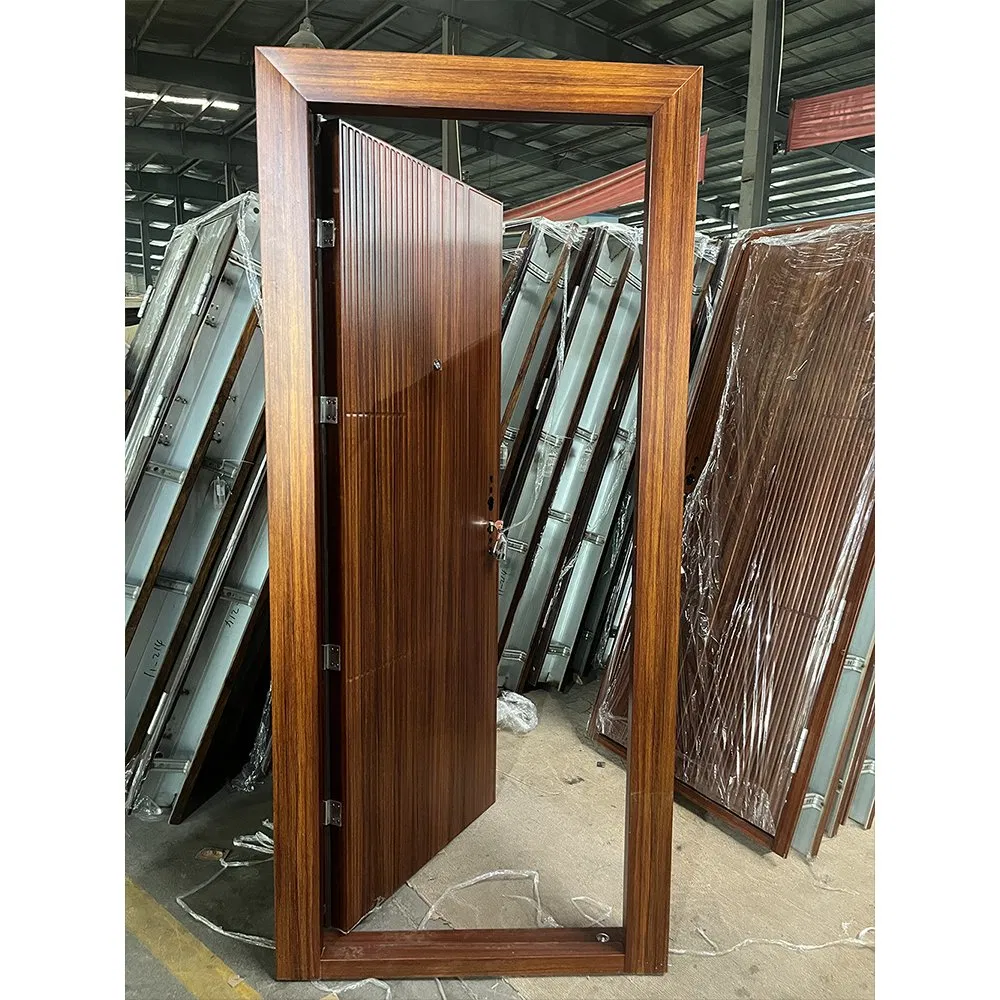 1.2mm Cold-Rolled Steel Security Door, En1630 Anti-Burglar, 5-Point Lock, Fob China