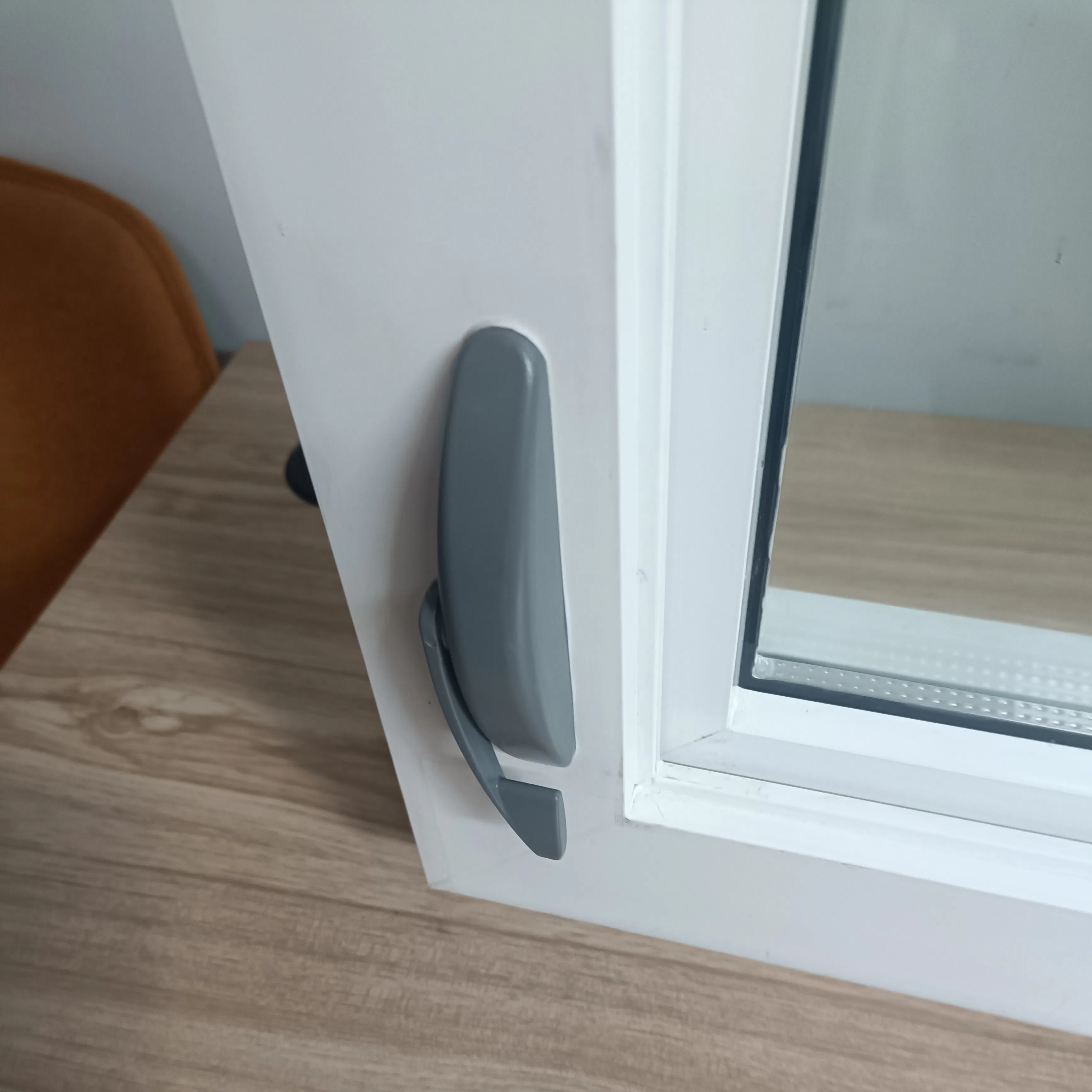 Double Glaze Hand Crank Opening Swing Window UPVC American Hand-Cranked Outer Window with Screen Glass Casement Window