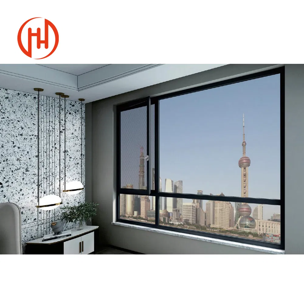 Thermal Break Aluminum Composite Casement Window with Mosquito Net