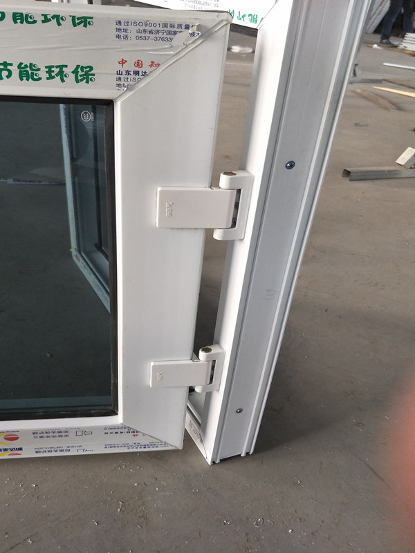 Small Size Single Pane Side Hung UPVC PVC Casement Window with Screen