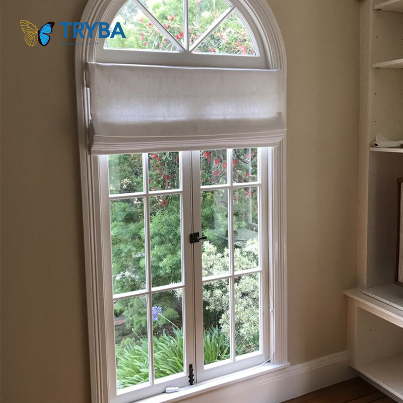 New Products Latest Design Double Glazed Arch-Shaped French Windows