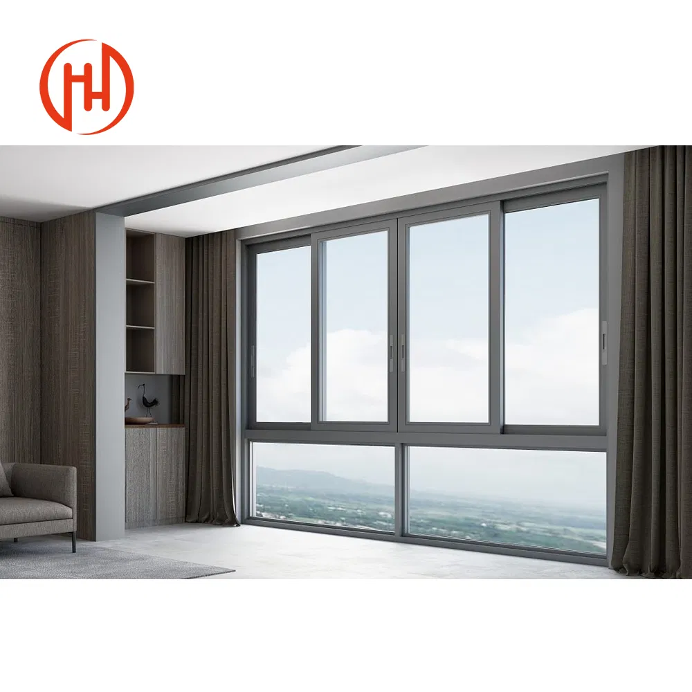 Thermal Break Aluminum Composite Casement Window with Mosquito Net