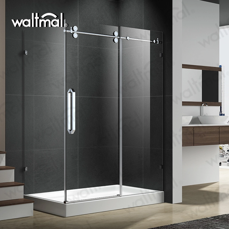 with Side Panel Return Panel Double Glass Sliding Shower Door