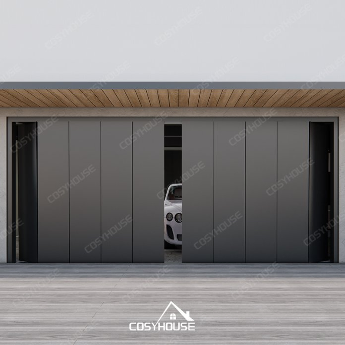 Modern Aluminum Bi-Fold Garage Door for Residential Villa