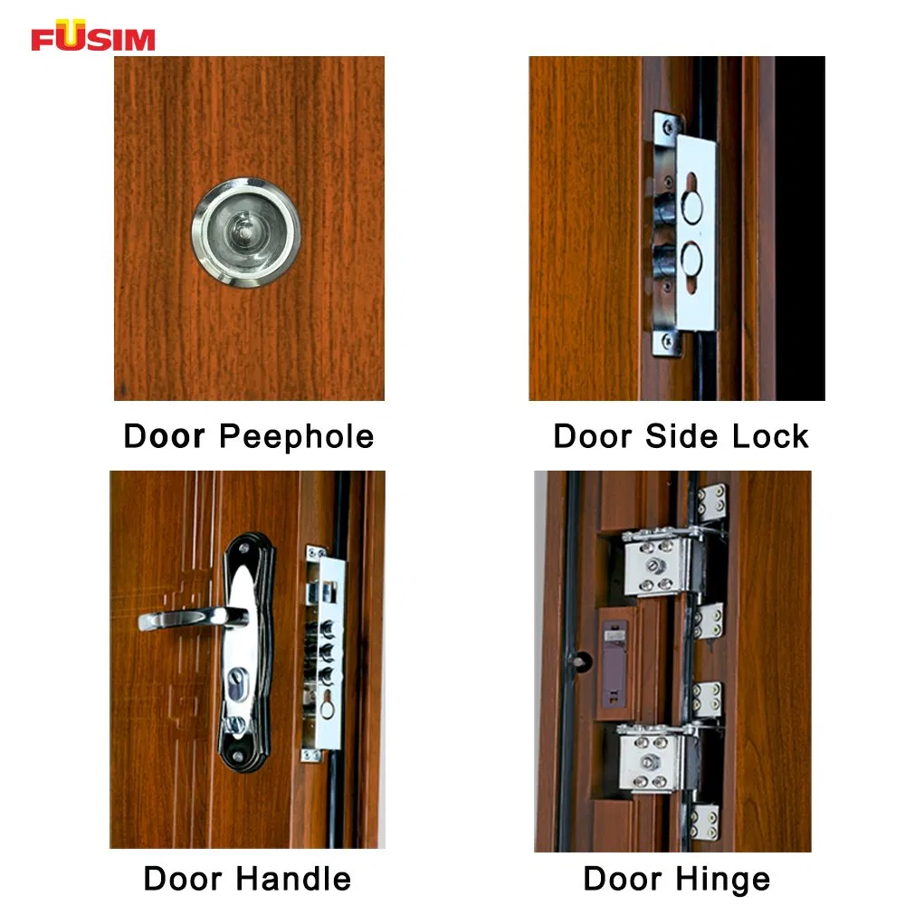 Fusim Door for Apartment Exterior Security Doors Steel Security Door (FX-B0211)