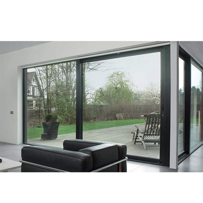 High Grade Factory Price Tempered Glass Graphic Design Glass Sliding Door