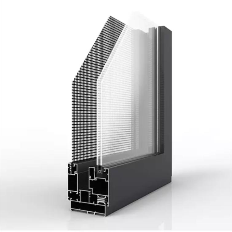 Hw49/100 Aluminum Casement Window/Aluminium Double Glass Window with Steel Fly Screen