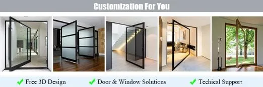 Revolving Tempered Glass Door