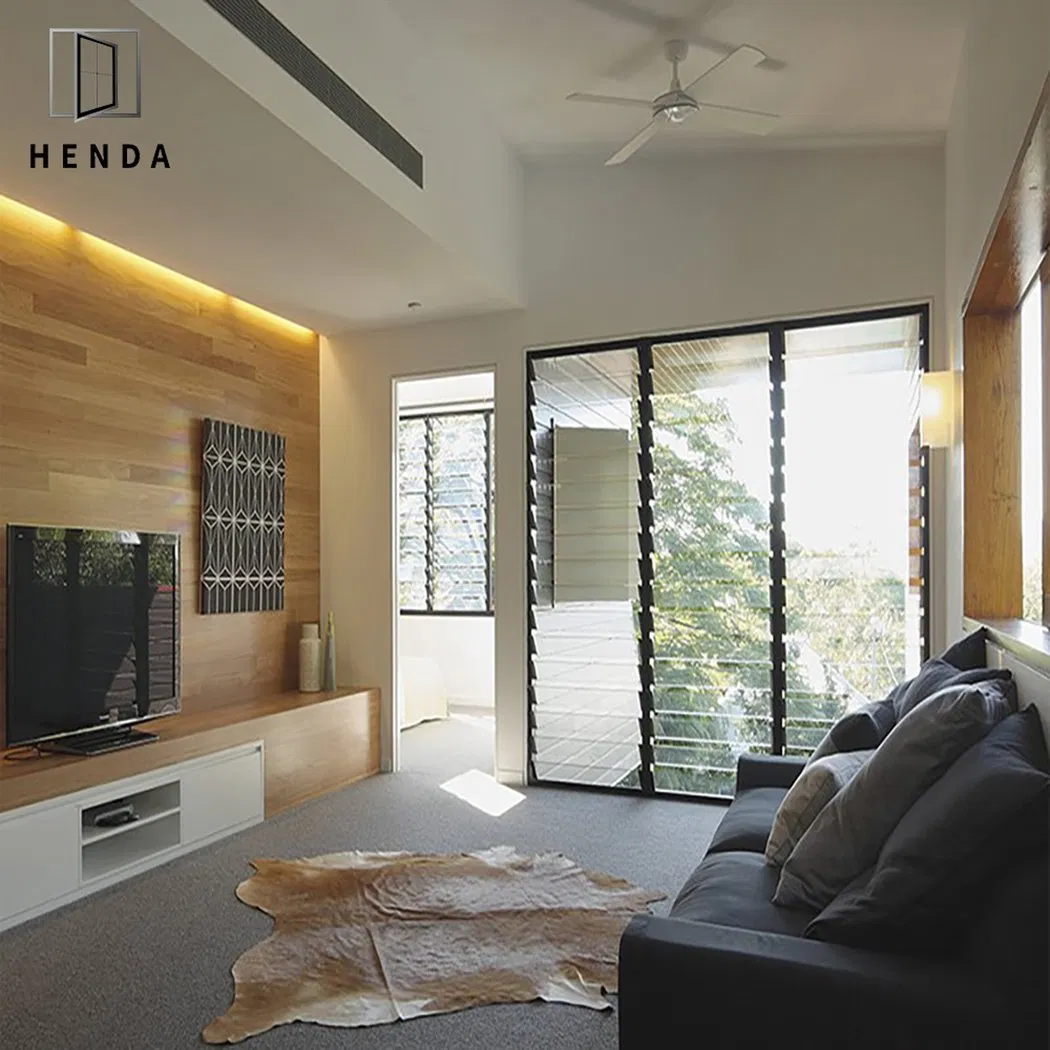 Australian Standard Air Flow Fixed Aluminium Shutter Glass Aluminum Glass Louver Window