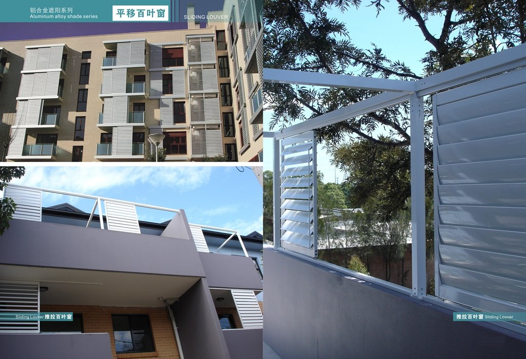 Aluminum Hinged/Sliding Blinds Windows