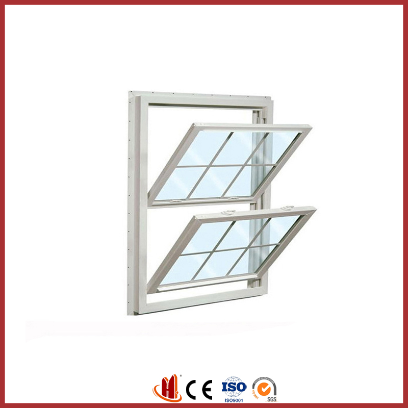 Simple Design Double Glazed Frame Glass Slide Aluminium Vertical Sliding Window