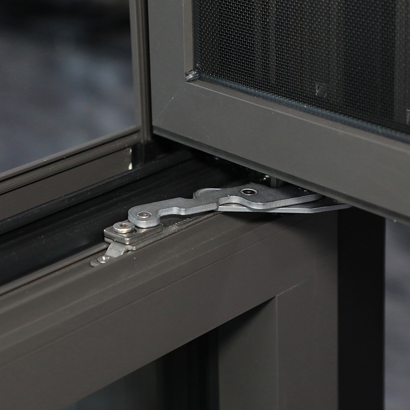 Double Tempered Glass Insulated Aluminium Tilt Turn Casement Window with Flyscreen