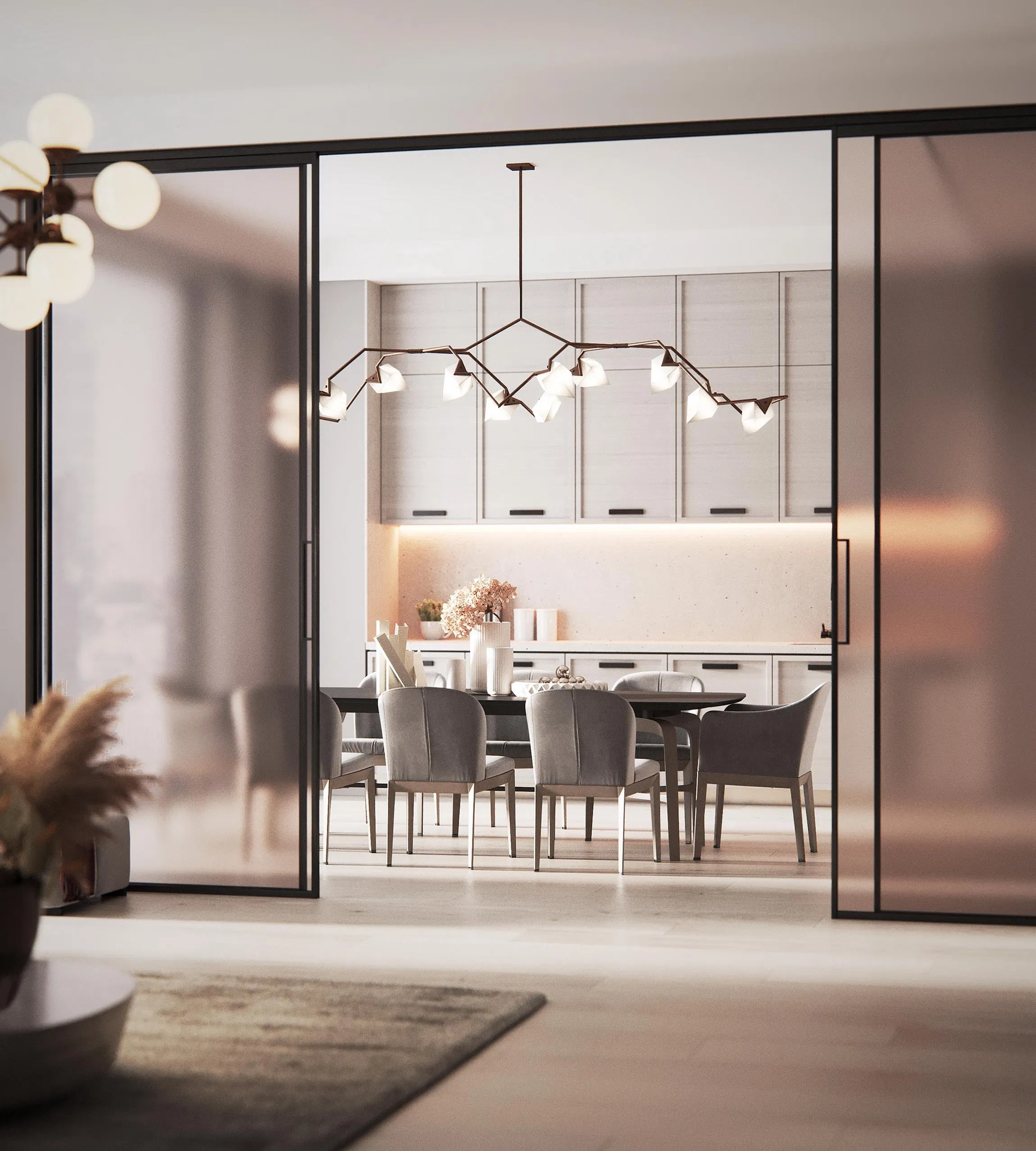 Reliable Quality Impact-Resistant Sliding Patio Door for Kitchen and Balcony