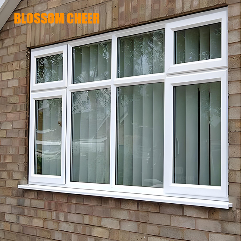 Premium Quality Modern House Soundproof UPVC Double Glazed Casement Glass Window