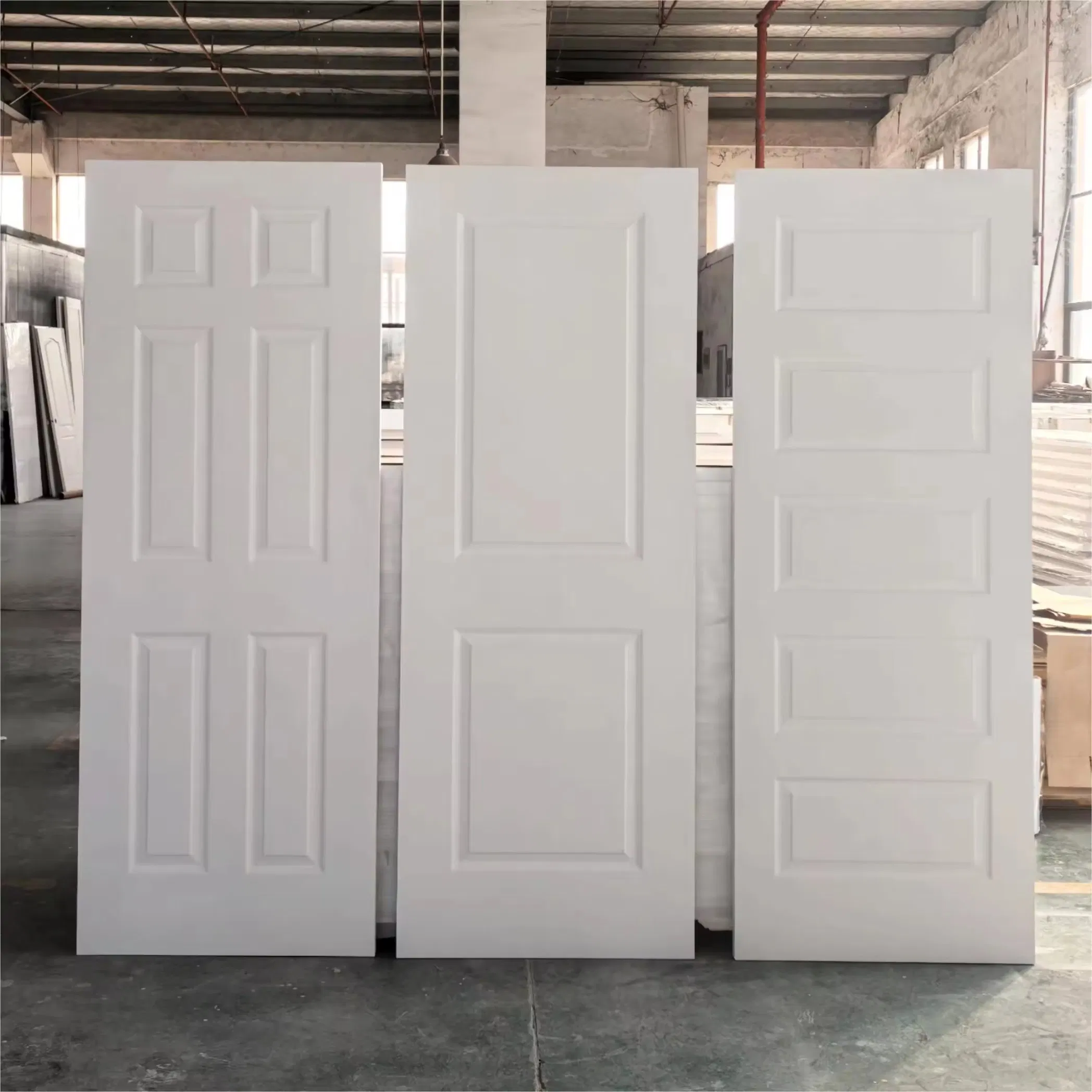 4-9/16'' Frame White Finished Interior Wooden Doors Slab Pre Hung Hollow Core HDF Moulded Door