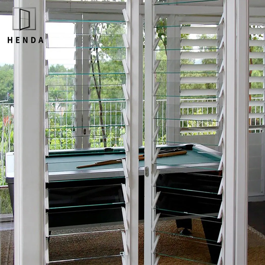 Australian Standard Air Flow Fixed Aluminium Shutter Glass Aluminum Glass Louver Window