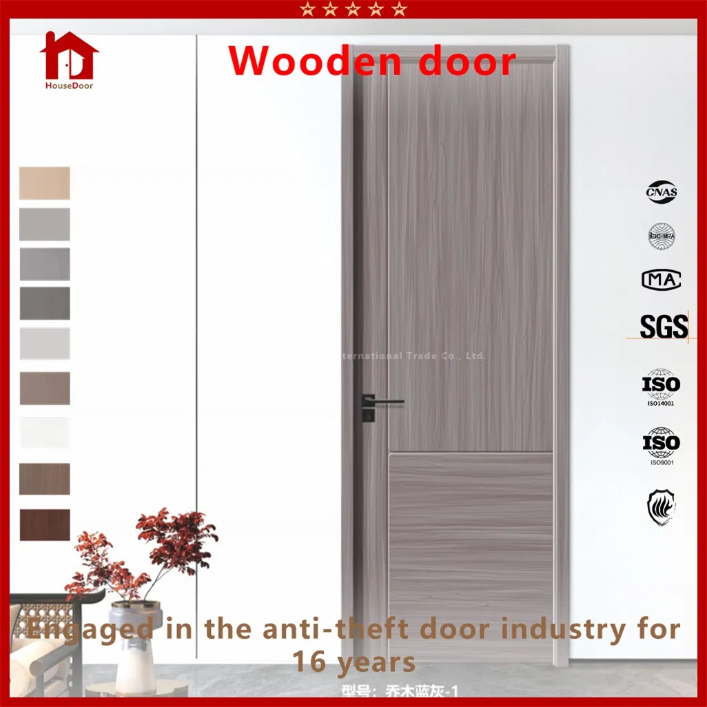 Modern Interior &amp; Entrance Wooden Door, Elegant Engineered Wood/Composite Design, Security Swing/Sliding Option