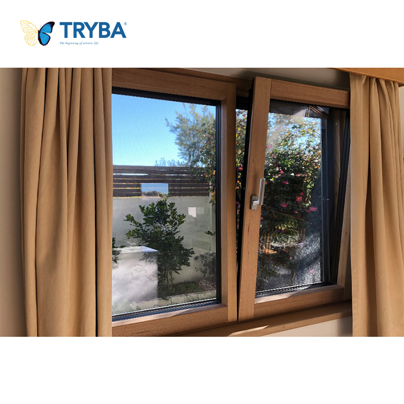 High Impact Anti-Fall Device Anti-Static Coating UPVC Tilt and Turn Window