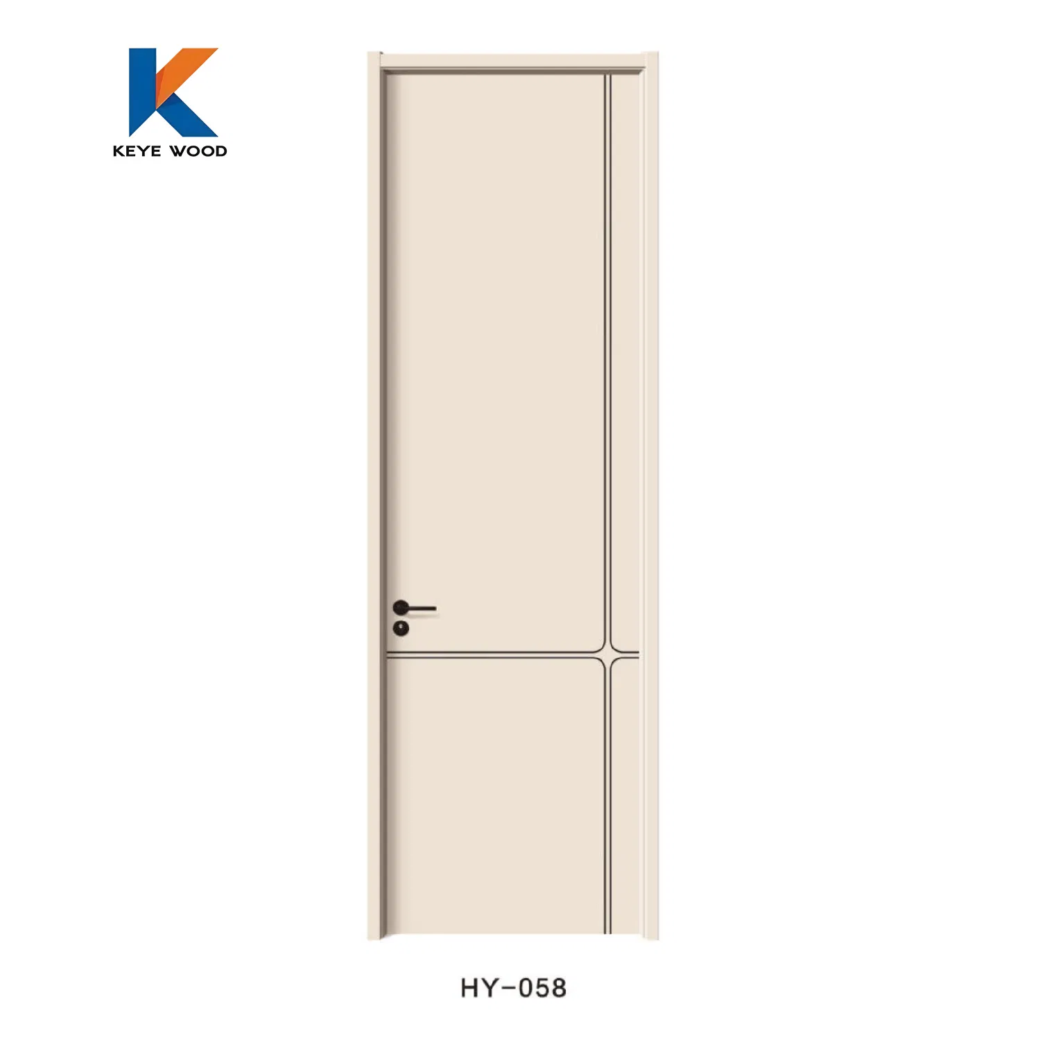Safety Grade Wooden Wood Fire Rated Interior Door for Hotel Interior Projects