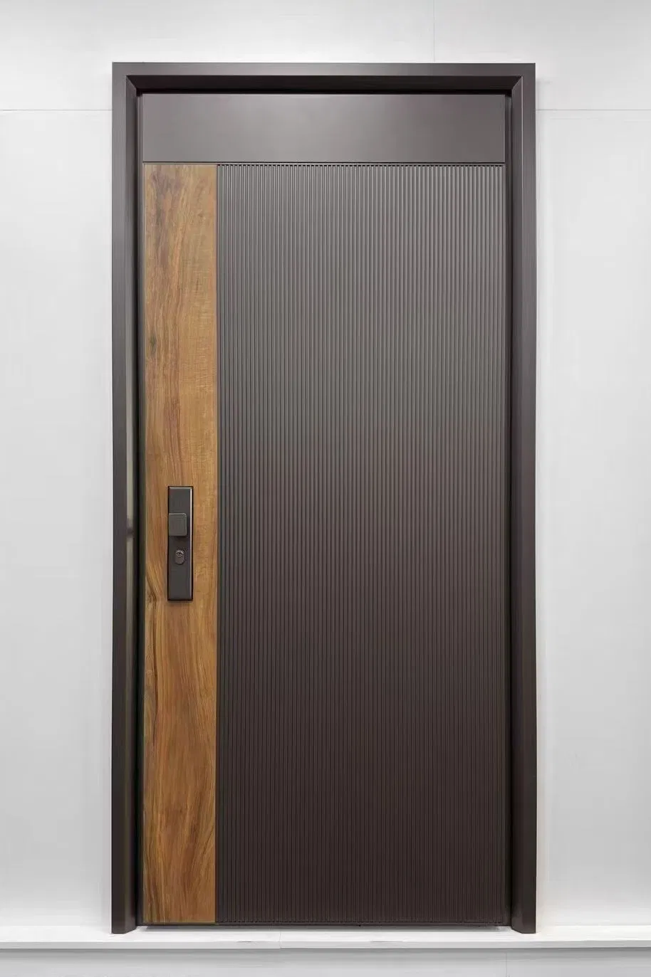 Exterior Residential Hotel Apartment Fireproof Soundproof House Main Entrance Fire Resistance Teak Wood Melamine Wood Fire-Rated Log Solid Timber Wooden Door