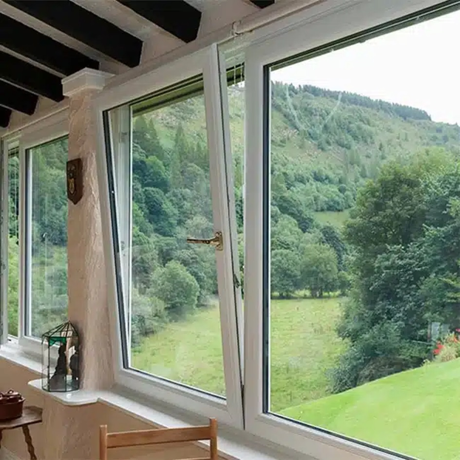 Customize Kinds of Retractable Roller Swing or Tilt Turn Glass Casement Aluminum Window