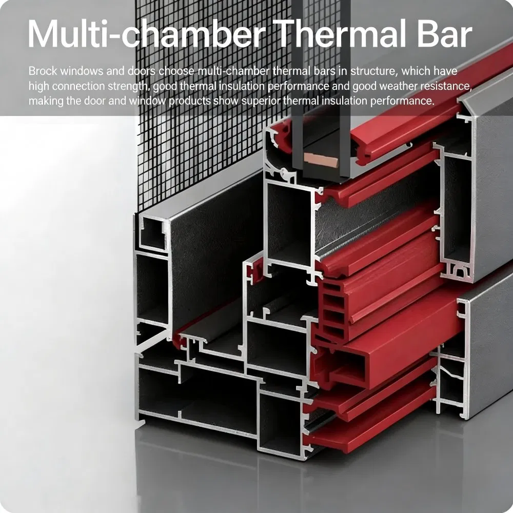 Custom High Quality Modern Design Aluminum Inward Sound Insulation Aluminum Window