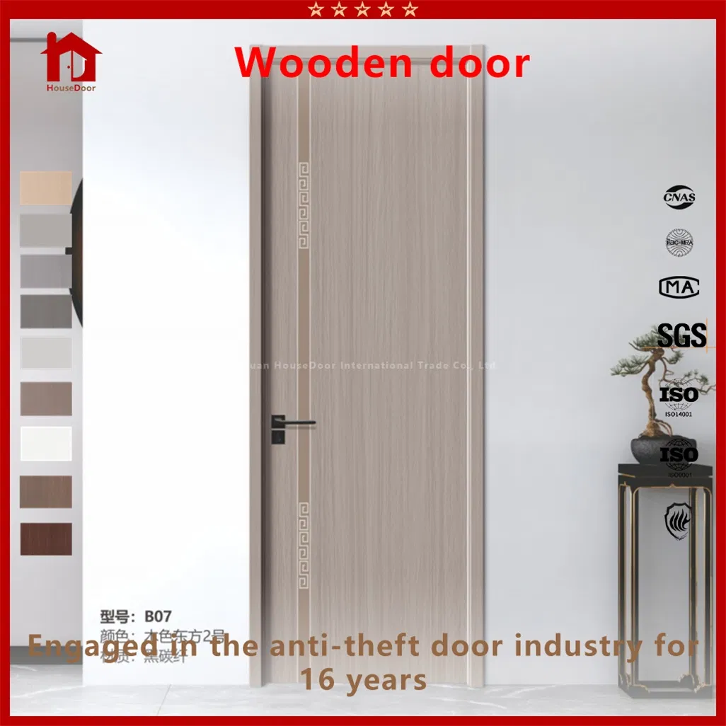 Modern Interior &amp; Entrance Wooden Door, Elegant Engineered Wood/Composite Design, Security Swing/Sliding Option