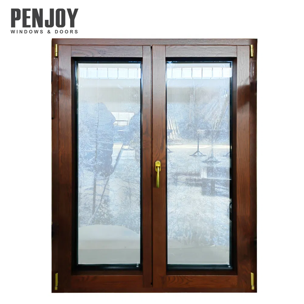 Penjoy Triple Glass Timber Energy Efficient Wooden Passive House Tilt Turn Window