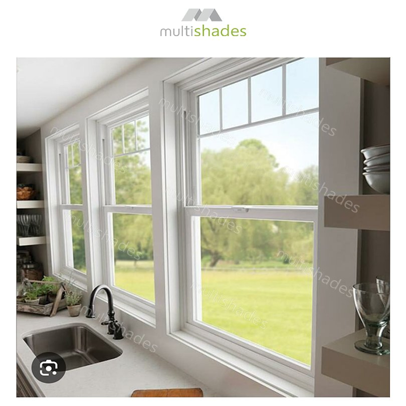 Multishades American Old House Renovation Factory Direct Sale Custom OEM Double Hung Window Black Aluminium Rainproof Impact Glass