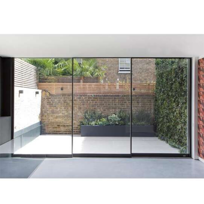 High Grade Factory Price Tempered Glass Graphic Design Glass Sliding Door