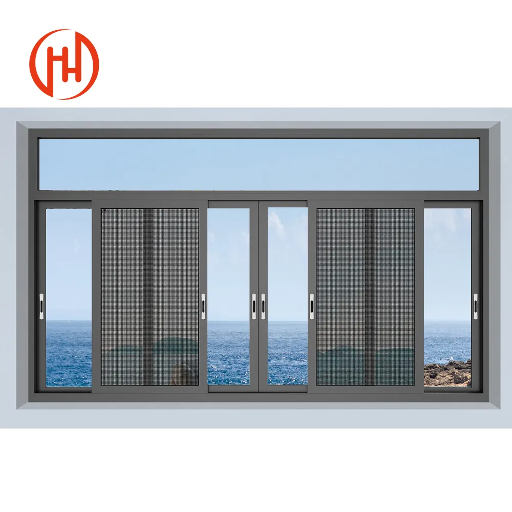 Thermal Break Aluminum Composite Casement Window with Mosquito Net
