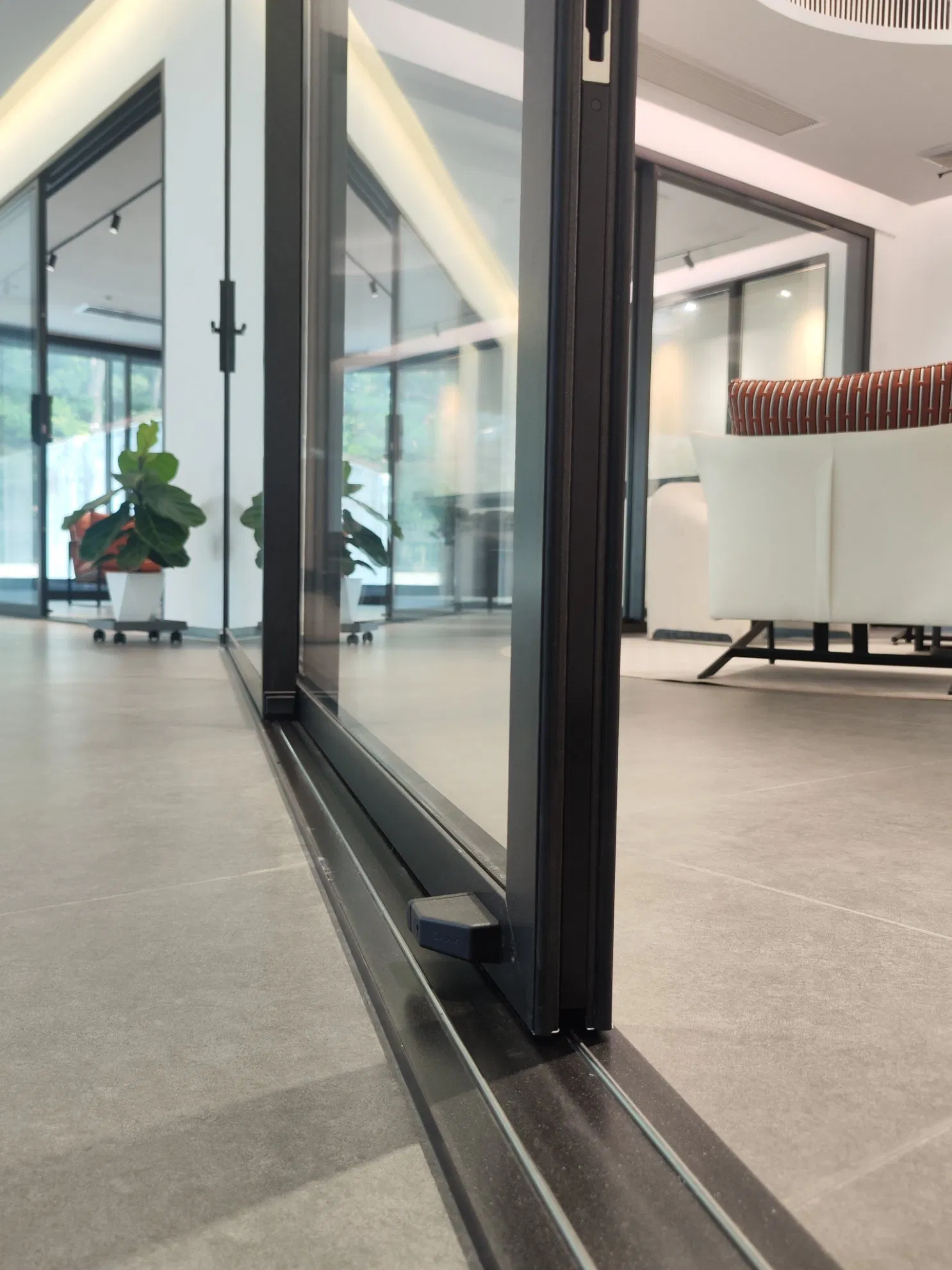 Aluminium Slim Door Aluminium Doors Exterior Temper Glass Patio Door Alumnium Big Sliding Glass Door