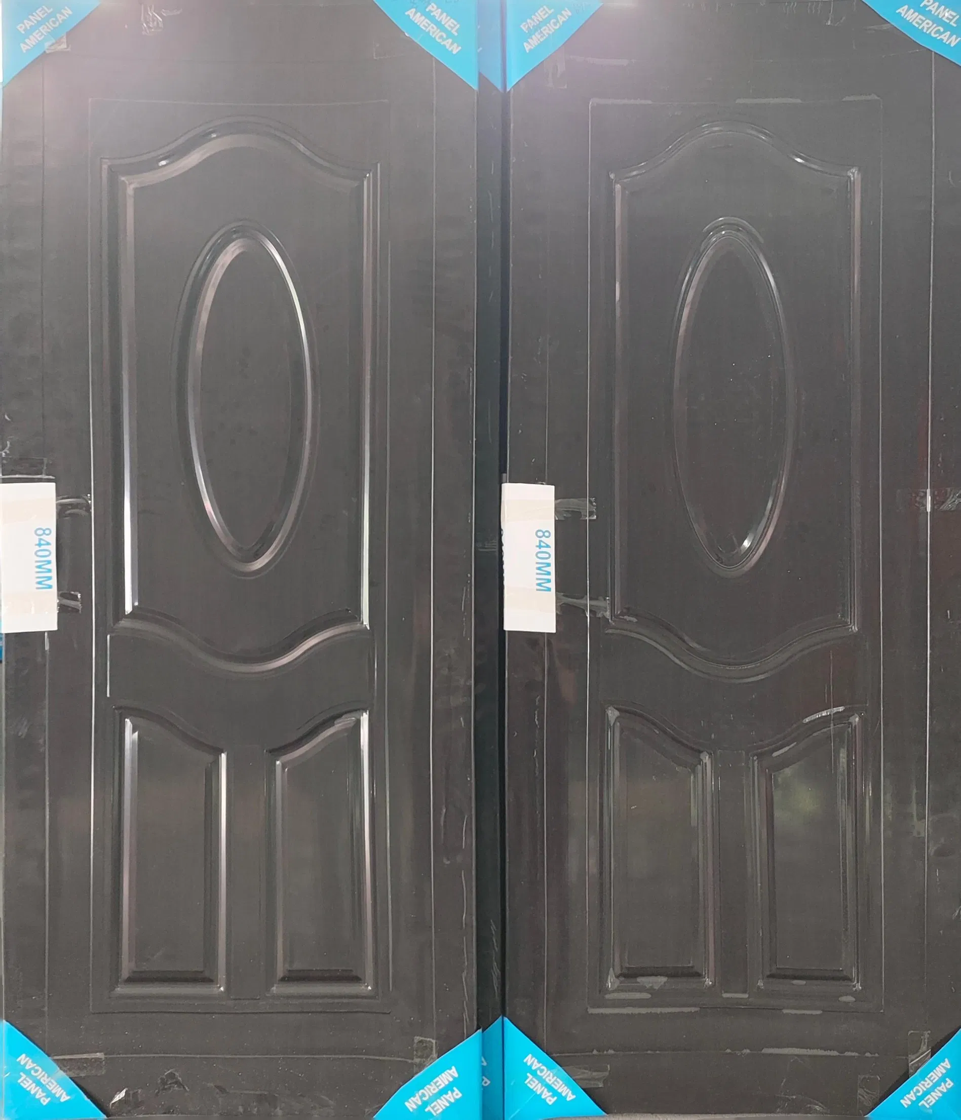 American Panel Square Single Steel Security Door Israel Door with Modern Design