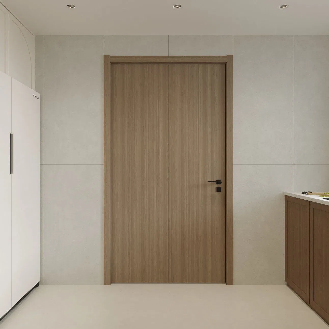 Premium Double Bifold Waterproof WPC Door for Durability