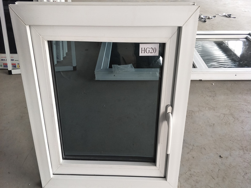 Small Size Single Pane Side Hung UPVC PVC Casement Window with Screen