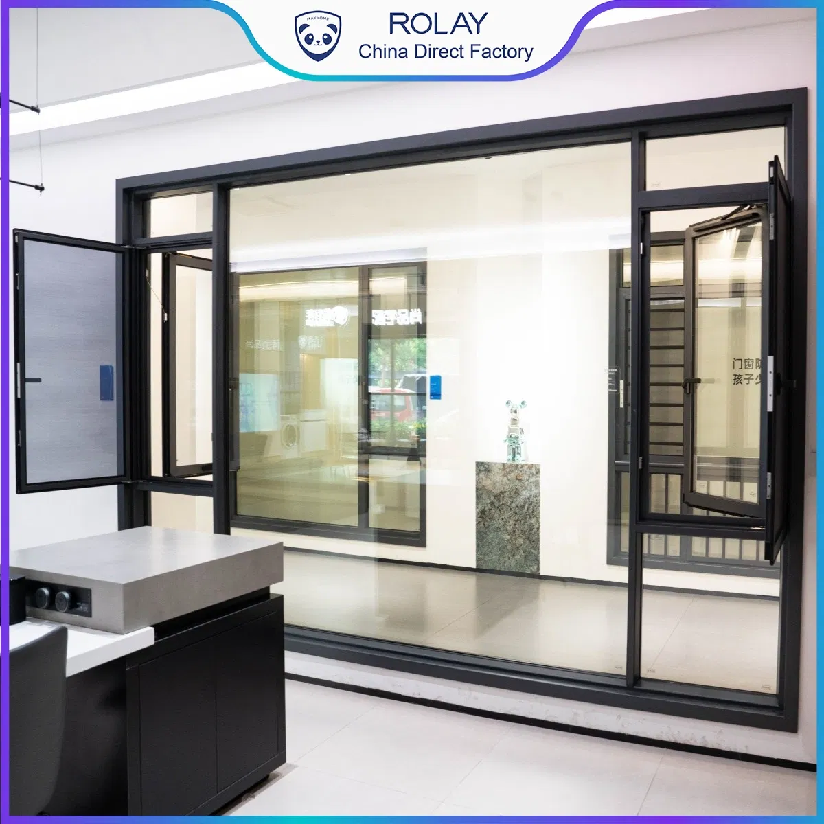Rolay/Direct Source Aluminum Window Casement Window Children Safety Customized Double Glazed Durable Thermal Break Aluminium Window