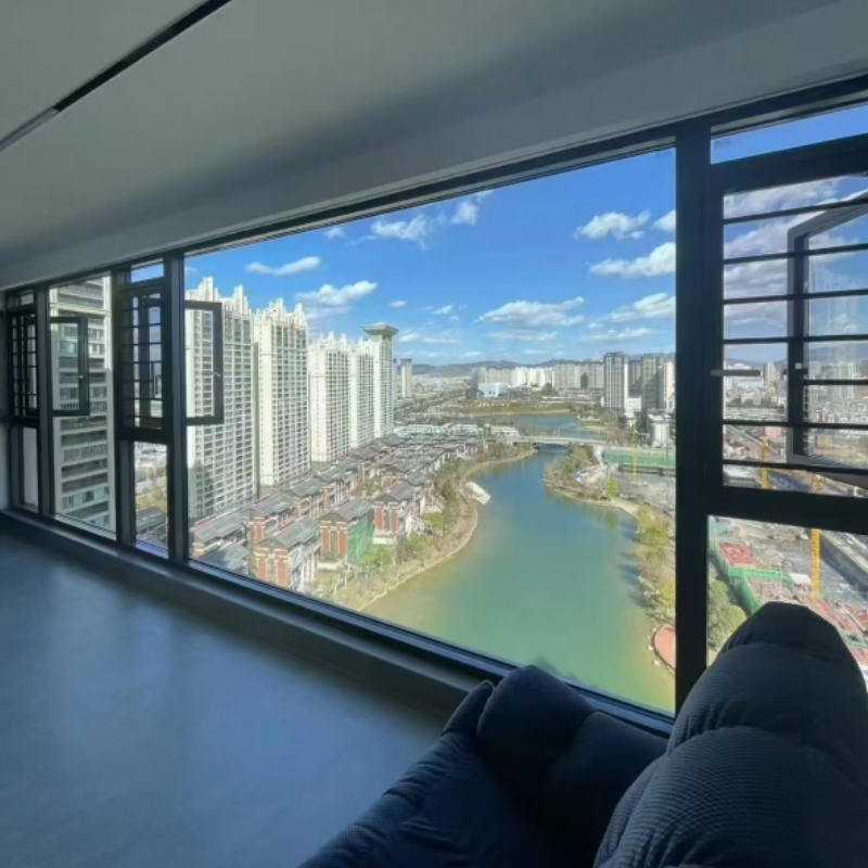 Custom Design Competitive Price Large Horizon Aluminum Alloy Fixed Glass Window