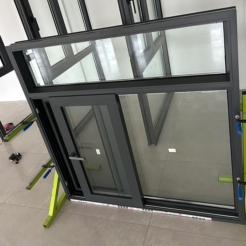High Performance Aluminum Double Glass Heat Insulation Sliding Casement Window for Villas and Houses