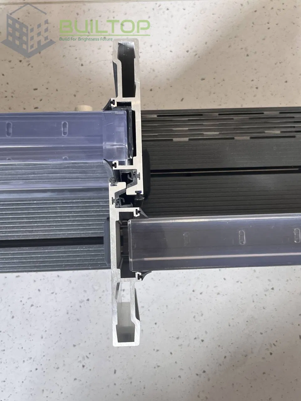 Aluminum Profile Sliding Door Balcony Terrace Double Glass Double Glazing French Sliding Door