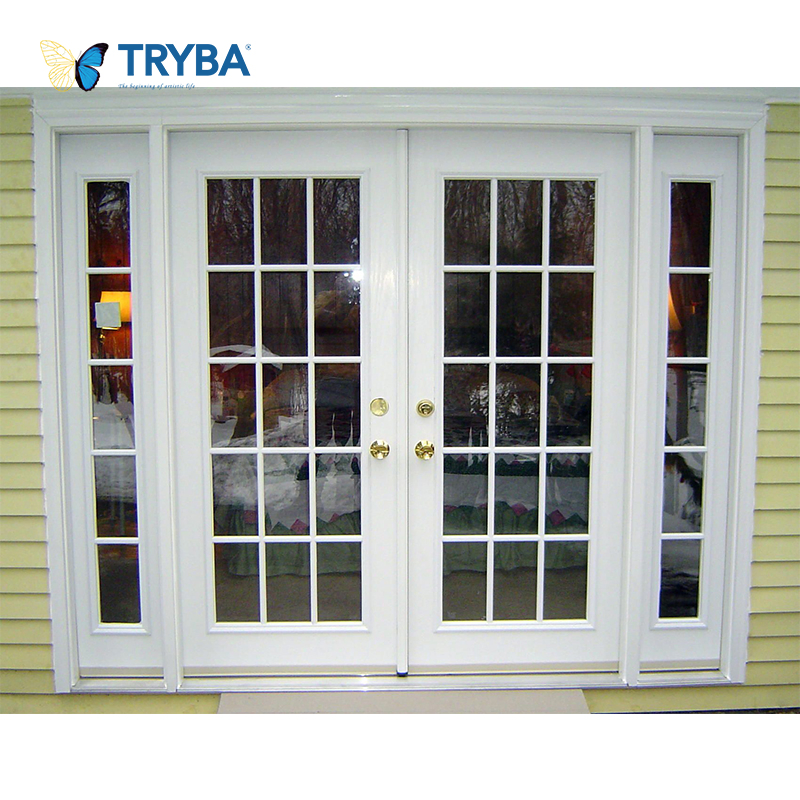 New Products Latest Design Double Glazed Arch-Shaped French Windows
