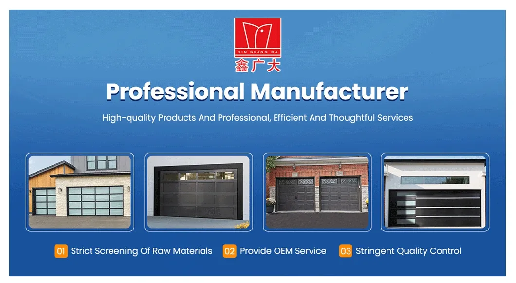 Tempered Glass Panel Garage Door