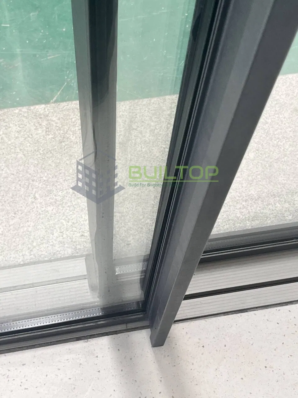 Aluminum Profile Sliding Door Balcony Terrace Double Glass Double Glazing French Sliding Door