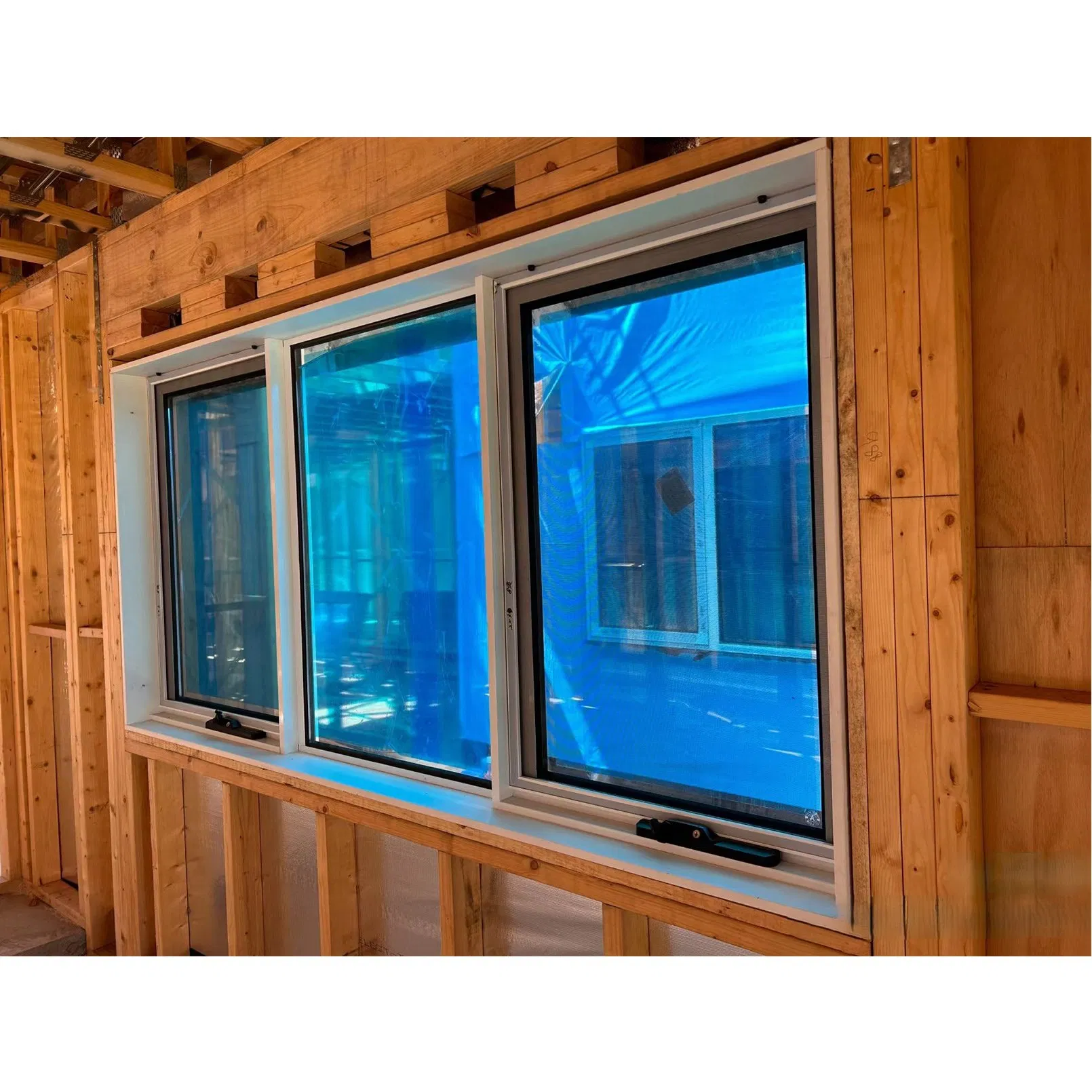 Factory Price Customized Aluminum/Aluminium Corner Fixed Windows with Clear Glass/Frosted Glass/Single Tempered Glass