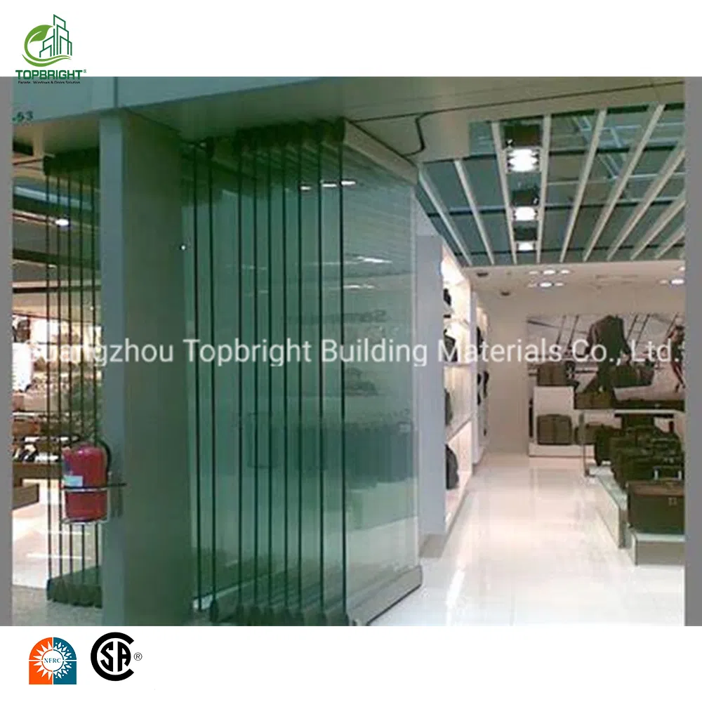 Frameless Bi-Fold Doors Frameless Glass Stacking Door with High Quality