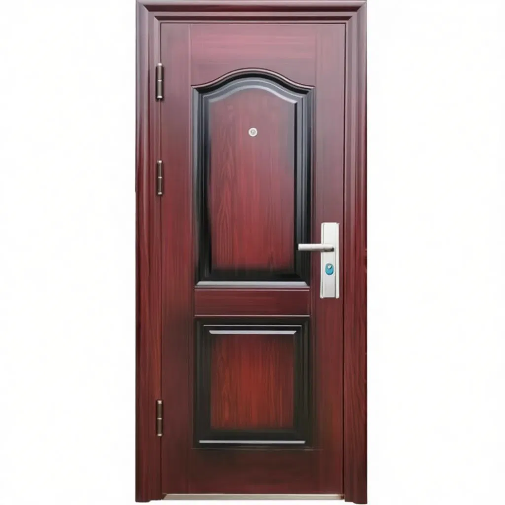 China Steel Aluminum Door Security Entrance Interior Guangdong Exterior Metal Modern Wrought Iron Front Single Double Armored Pivot Windows and Door Price