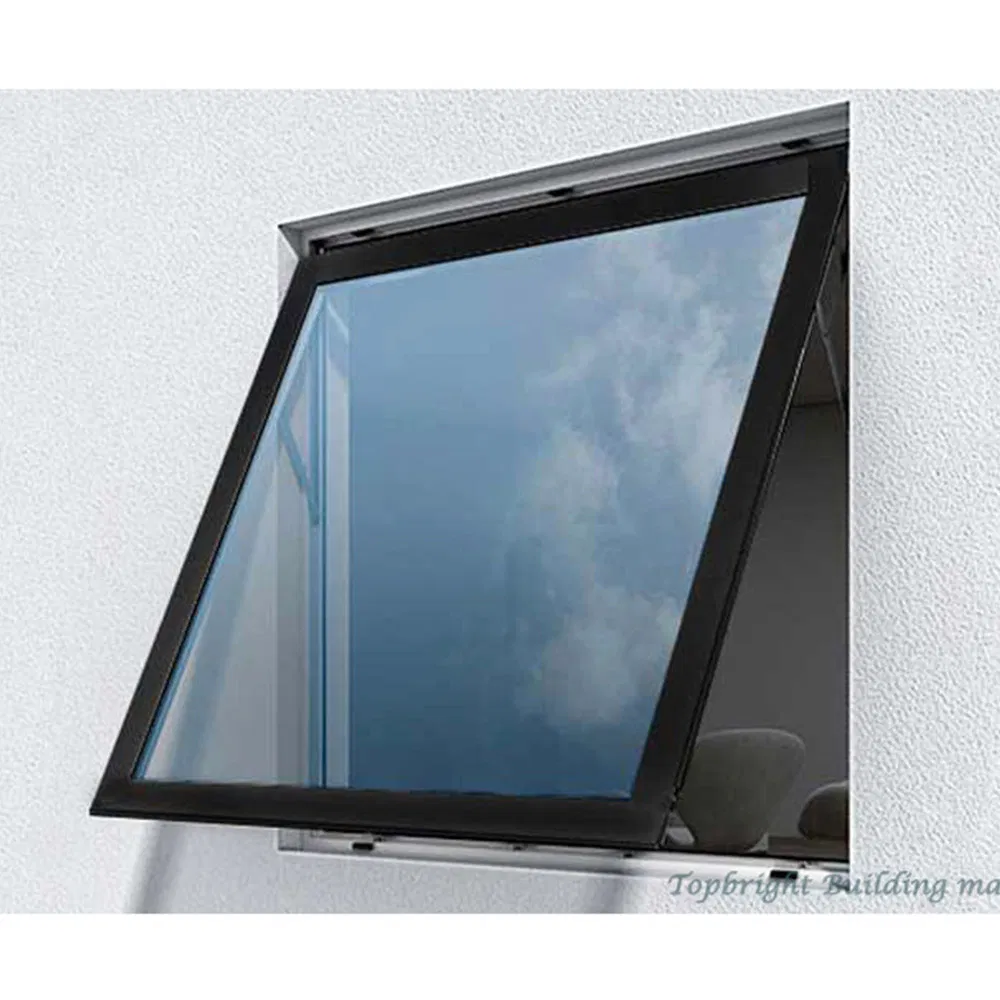 Residential Custom Aluminum Windows Outside Adjustable Impact Quality Winder Double Glazed Awning Windows