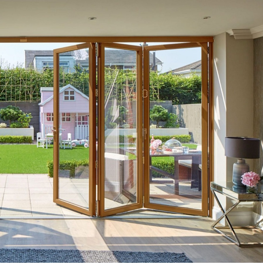 Heavy Duty Door with Double Glazed Argon Glass Panels Thermally Broken Aluminum