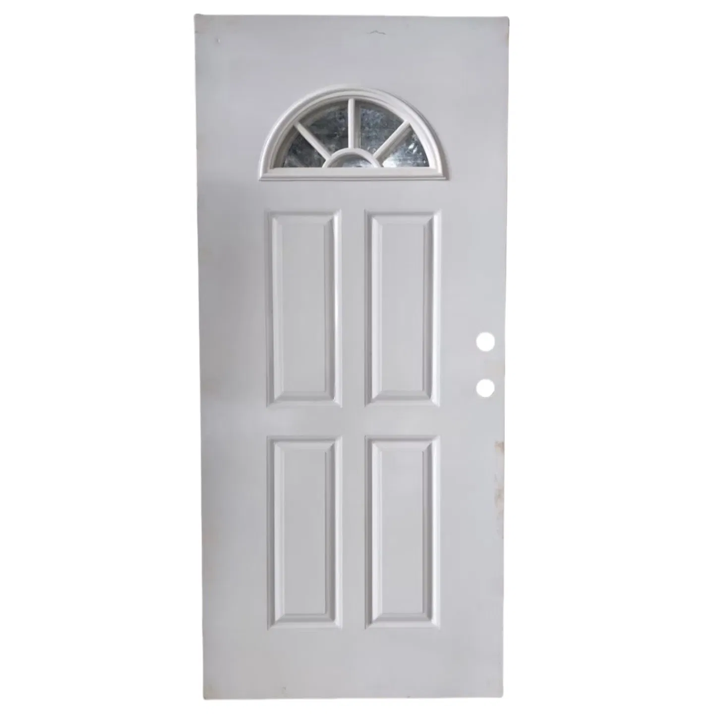 American Oval Panel Metal Security Steel Interior Door with Glass